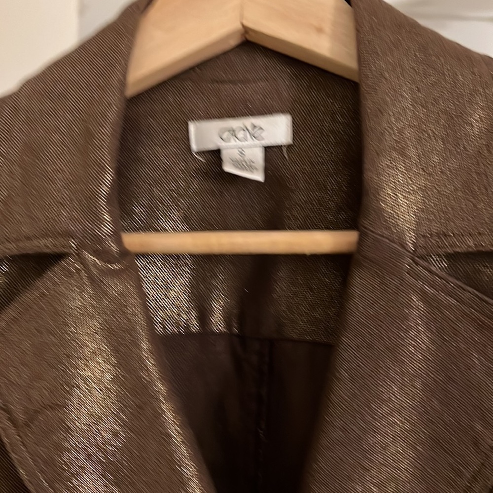 Cache Linen Jacket Metallic Gold Theme - image 3